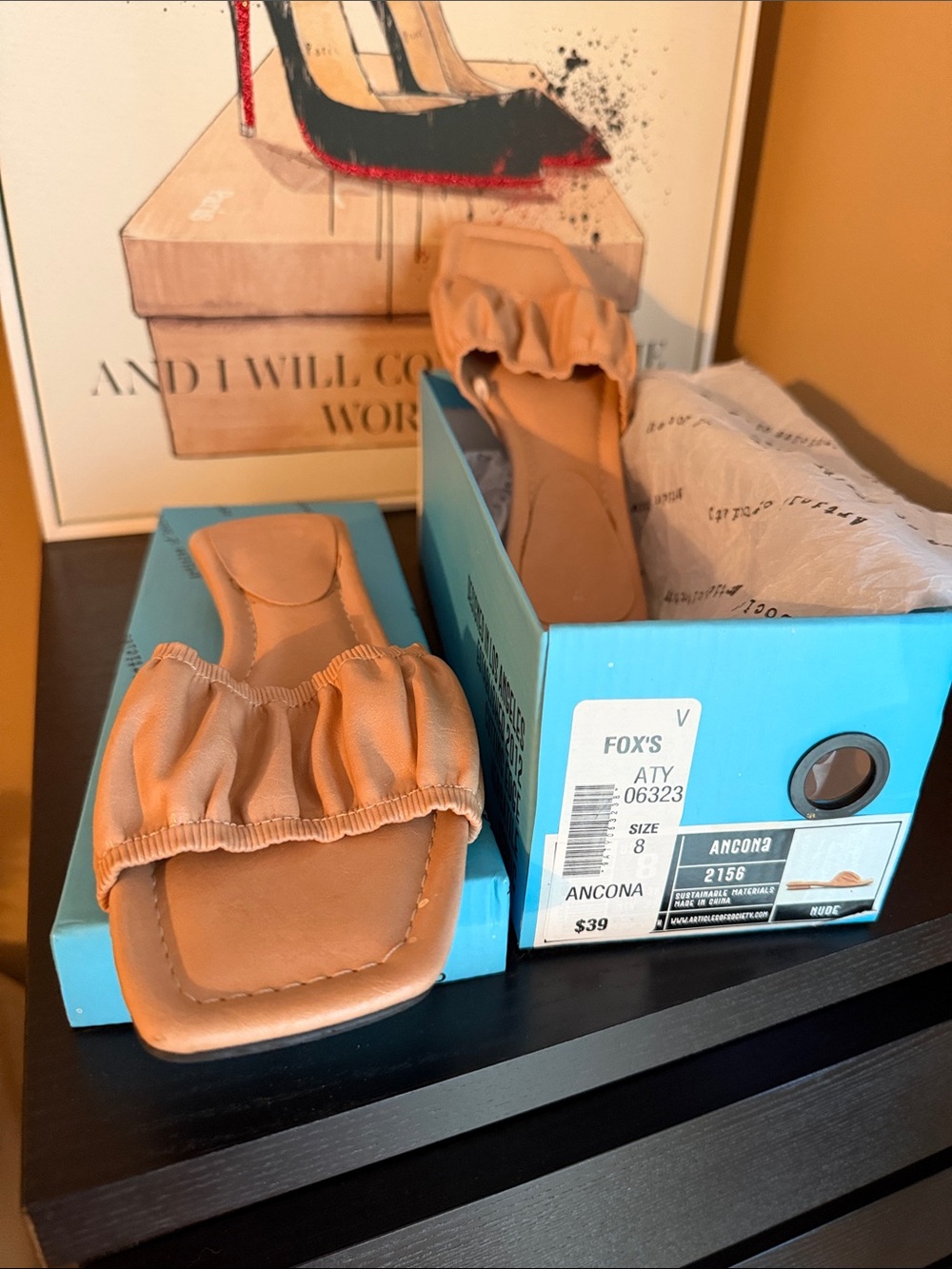 Articles of Society nude (hint of pink) Sandals